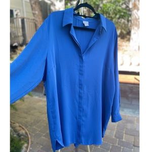 BUNDLE! Chico’s Pleat-Back Tunic Long Sleeve Nonwrinkle Button Down- Size 3 (XL)